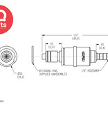 CPC CPC - PMM2202 / PMMD2202 | Coupling Insert | Acetal | 3.2 mm (1/8") Hose barb | Multi-Mount