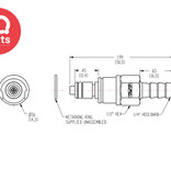 CPC CPC - PMM2204 / PMMD2204 | Insteeknippel | Acetaal | 6.4 mm Slangpilaar | Multi-Mount