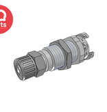 CPC CPC - MM1204 / MMD1204 | Coupling Body | Chrome-Plated Brass | PTF Nut 6.4 mm (1/4") OD / 4.3 mm (0.17") ID | Multi-Mount