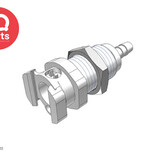 CPC CPC - MM1602 / MMD1602 | Coupling Body | Chrome-Plated Brass | 3.2 mm (1/8") Hose barb | Multi-Mount