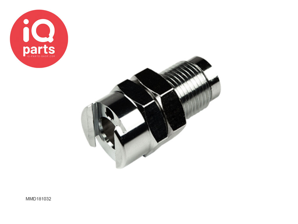 CPC MM181032 / MMD181032 | Coupling Body | Chrome-plated Brass | 10-32 UNF Female Thread | Multi-Mount