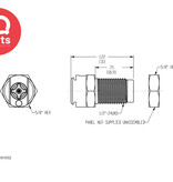 CPC CPC - MM181032 / MMD181032 | Kupplung | Messing verchromt | 10-32 UNF Innengewinde | Multi-Mount