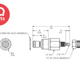 CPC CPC - MM20025 / MMD20025 | Coupling Insert | Chrome-Plated Brass | PTF Nut 4.0 mm (5/32") OD / 2.5 mm (0.10") ID | Multi-Mount