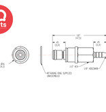 CPC CPC - MM2202 / MMD2202 | Coupling Insert | Chrome-Plated Brass | 3.2 mm (1/8") Hose Barb | Multi-Mount