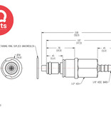 CPC CPC - MM2202 / MMD2202 | Coupling Insert | Chrome-Plated Brass | 3.2 mm (1/8") Hose Barb | Multi-Mount