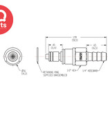 CPC CPC - MM2204 / MMD2204 | Insteeknippel | Verchroomd Messing | 6.4 mm Slangpilaar | Multi-Mount