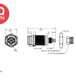 CPC CPC - PLM12004 / PLMD12004 | Coupling Body | Acetal | PTF Nut 6.4 mm (1/4") OD / 4.3 mm (0.17") ID | Multi-Mount