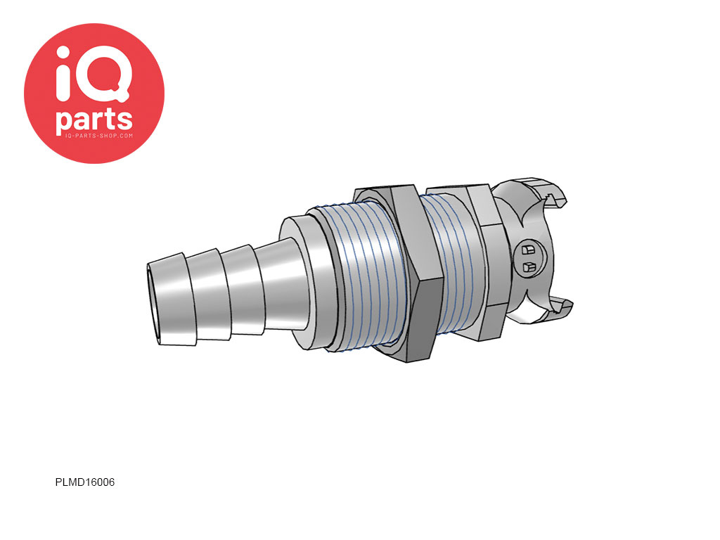 PLMD16006 | Kupplung | Acetal | 9.5 mm Schlauchanschluß | Multi-Mount