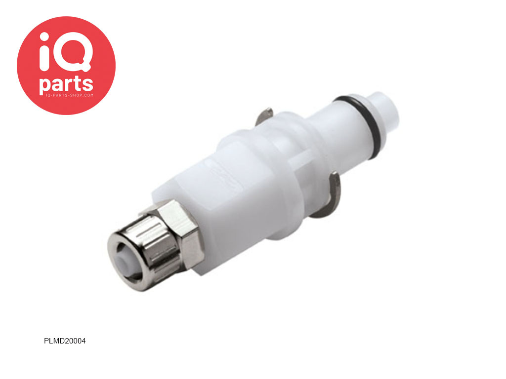 CPC PLM20004 / PLMD20004 | Insteeknippel | Acetaal | PTF Klemring 6.4 mm OD / 4.3 mm ID | Multi-Mount