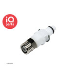 CPC CPC - PLMD20006 | Insteeknippel | Acetaal | PTF Klemring 9.5 mm OD / 6.4 mm ID | Multi-Mount