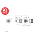 CPC CPC - PLMD20006 | Stecker | Acetal | PTF Klemmring 9.5 mm AD / 6.4 mm ID | Multi-Mount