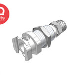 CPC CPC - LM12004 / LMD12004 | Coupling Body | Chrome-plated Brass | PTF Nut 6.4 mm (1/4") OD / 4.3 mm (0.17") ID | Multi-Mount