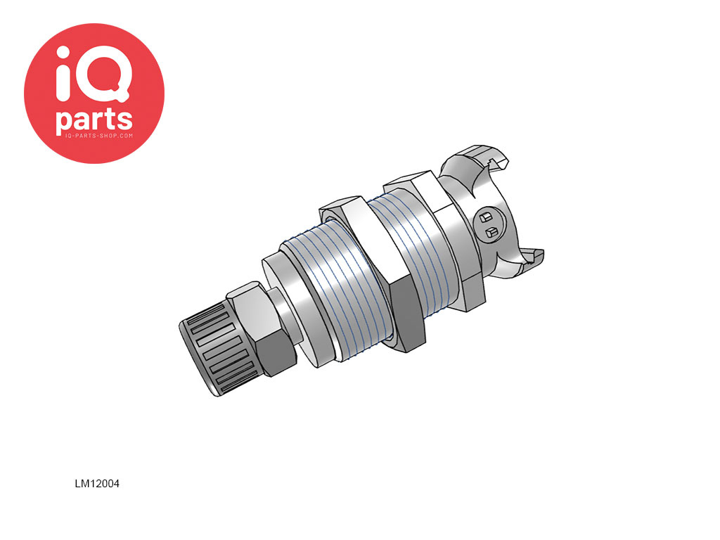 CPC CPC - LM12004 / LMD12004 | Koppeling | Verchroomd Messing | PTF Klemring 6.4 mm OD / 4.3 mm ID | Multi-Mount
