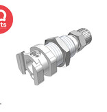 CPC CPC - LM12004 / LMD12004 | Coupling Body | Chrome-plated Brass | PTF Nut 6.4 mm (1/4") OD / 4.3 mm (0.17") ID | Multi-Mount