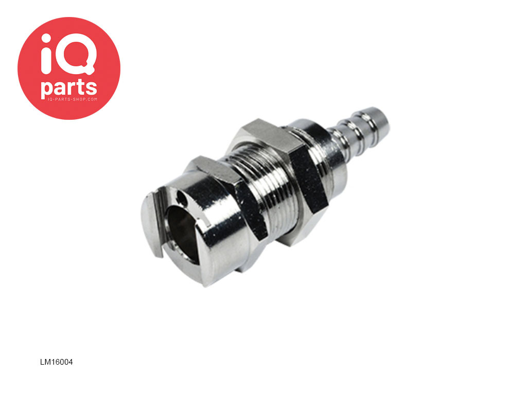 CPC LM16004 / LMD16004 | Koppeling | Verchroomd Messing | 6.4 mm Slangpilaar | Multi-Mount