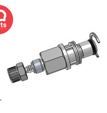 CPC CPC - LM20004 / LMD20004 | Coupling Insert | Chrome-plated Brass | PTF Nut 6.4 mm (1/4") OD / 4.3 mm (0.17") ID | Multi-Mount