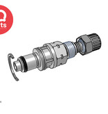 CPC CPC - LM20006 / LMD20006 | Coupling Insert | Chrome-plated Brass | PTF Nut 9.5 mm (3/8") OD / 6.4 mm (0.25") ID | Multi-Mount