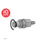 CPC CPC - LM22006 | Coupling Insert | Chrome-plated Brass | 9.5 mm (3/8") Hose Barb | Multi-Mount