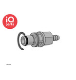 CPC CPC - LM22006 | Insteeknippel | Verchroomd Messing | 9.5 mm Slangpilaar | Multi-Mount