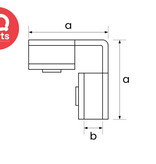 Interclamp Interclamp - Kick Plate Joiner 347 | External corner | Galvanized