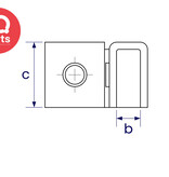 Interclamp Interclamp - Bordbretterverbinder 347 | Außenwinkel 90° | Verzinkt