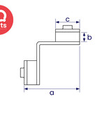 Interclamp Interclamp - Kick Plate Joiner 346 | Internal 90º corner | Galvanized