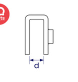 Interclamp Interclamp - Kick Plate Joiner 345 | Straight | Galvanized