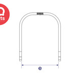 Interclamp Interclamp - Kick Plate Saddle Fitting 348 | Galvanized | Type B34 & C42-D48