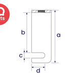 Interclamp Interclamp - Kick Plate Saddle Fitting 348 | Galvanized | Type B34 & C42-D48