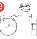 IQ-Parts IQ-Parts - Schnellverschluss Schelle SVS "K" mit Federbügel | Edelstahl V2A | 20 mm