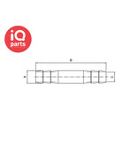 IQ-Parts IQ-Parts - Straight Barb Connector | Stainless Steel AISI 304 (1.4301)