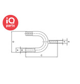 IQ-Parts IQ-Parts - U-bocht slangverbinder met 1 aansluiting | RVS 304 (1.4301)