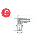 TEFEN TEFEN PVDF Elbow connector BSPT Male