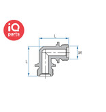 TEFEN TEFEN PVDF Draadfitting | Knie | BSPT Male