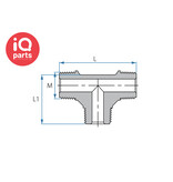 TEFEN TEFEN PVDF Threaded T-Connector | BSPT Male