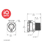 CPC CPC - PLC1000612BSPT / PLCD1000612BSPT | Coupling body | Polypropylene | 3/8" BSPT Pipe thread