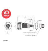 CPC CPC - PMC12M42 / PMCD12M42 | Coupling Body | Acetal | PTF Nut 4.0 mm OD / 2.0 mm ID