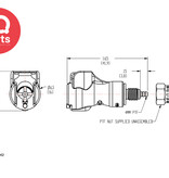 CPC CPC - PMC13M42 / PMCD13M42 | Kupplung | Acetal | PTF Klemmring 4.0 mm OD / 2.0 mm ID