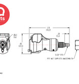 CPC CPC - PMC13M42 / PMCD13M42 | Koppeling | Acetaal | PTF Klemring 4.0 mm OD / 2.0 mm ID