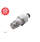 CPC CPC - PMC4004 / PMCD4004 | Insteeknippel | Plaatmontage | Acetaal | PTF Klemring 6.4 mm OD / 4.3 mm ID