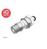 CPC CPC - PMC4004 / PMCD4004 | Insteeknippel | Plaatmontage | Acetaal | PTF Klemring 6.4 mm OD / 4.3 mm ID