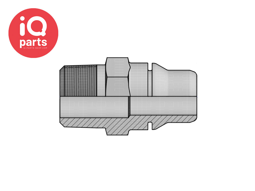 VDA Einschraub-Stecknippel NPTF Außengewinde | NW12