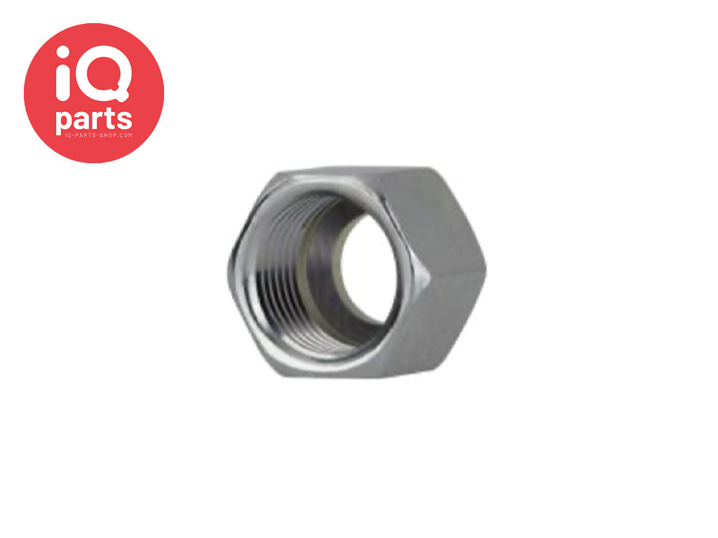 IQ-Parts Screw cap metric | Type 15-30/.. | for BE Hose fitting | steel galvanized