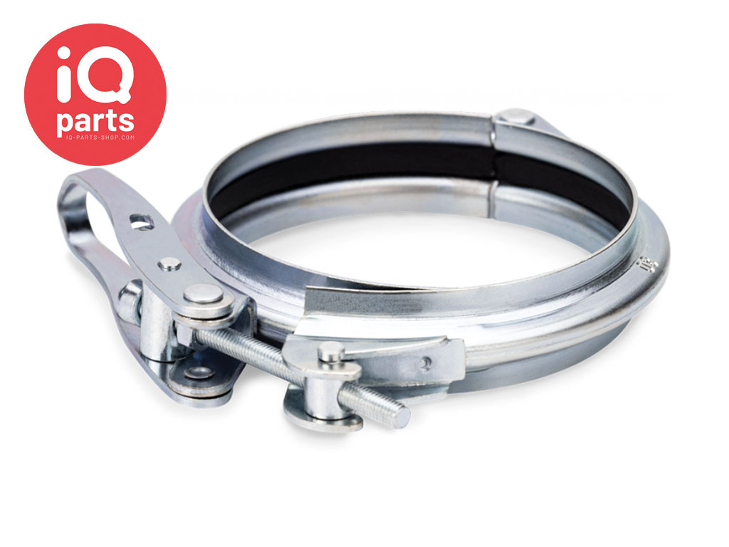 IQ-Parts Quick Release Pipe Clamp | Rubber Insert | with Hinge | W1