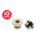 IQ-Parts IQ-Parts Allen plug | nickel-plated brass | Metric | NBR O-ring