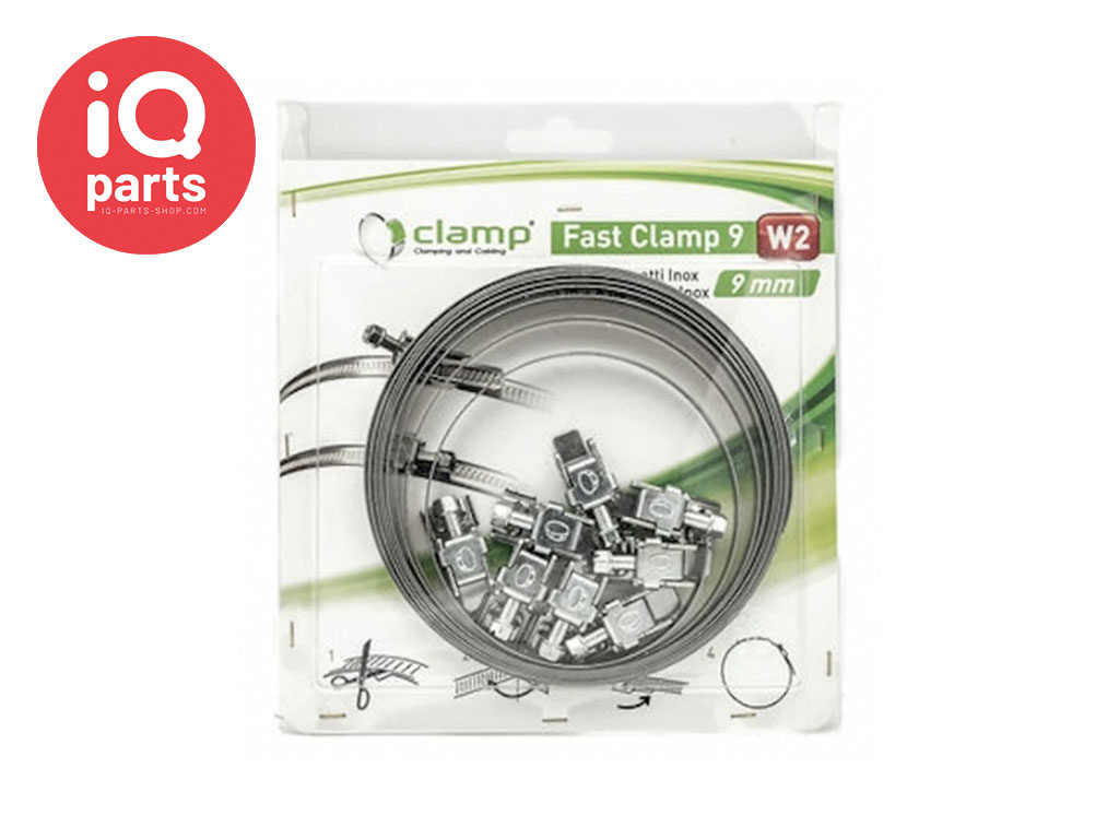 Quick Release Hose Clamp Kit | 3m Band | 8 Screws | W2 & W4