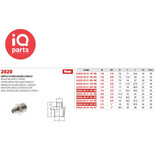 IQ-Parts Verloopnippel Messing vernikkeld  BSPT