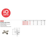 IQ-Parts Nickel Plated Brass Equal Crosses BSP Female