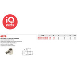 IQ-Parts L-stück Messing vernickelt Einschraubbar, Vierkant, BSP Male / Female