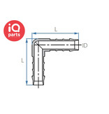 TEFEN TEFEN Gerader Schlauchverbinder | Winkel | PVDF